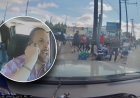 Öfkeli Portland sürücüsü öfkeli bir videoyla gül geçit törenini yarıp geçiyor