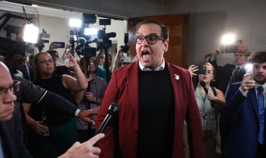 George Santos İsrail karşıtı protestocuya öfkelenirken Kongre Binası'nda kaos: 'kahrolası terörist sempatizanı'