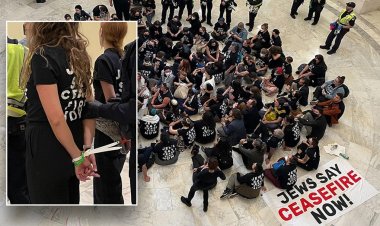Yüzlerce Filistin yanlısı Yahudinin tutuklandığı Capitol Hill'deki kaosun içinde: 'Ahlaki bir felaket'
