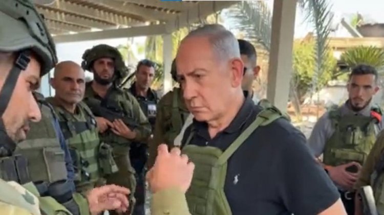 Netanyahu ön saflarda İsrail askerleriyle görüştü: 'Sonraki aşamaya' 'Hepimiz hazırız'