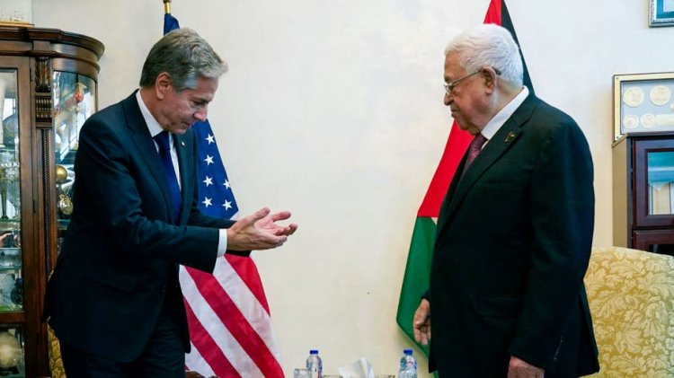 Güvenlik Görevlisi Blinken, Filistin Devlet Başkanı'nı sıcak bir şekilde selamladı, Gazze'ye yardım konusunda sessiz kaldı