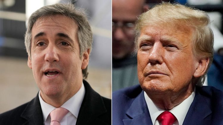 Eski avukat Trump Örgütü hukuk davasında kendisine karşı ifade verirken Trump mahkemede Cohen ile karşı karşıya geliyor