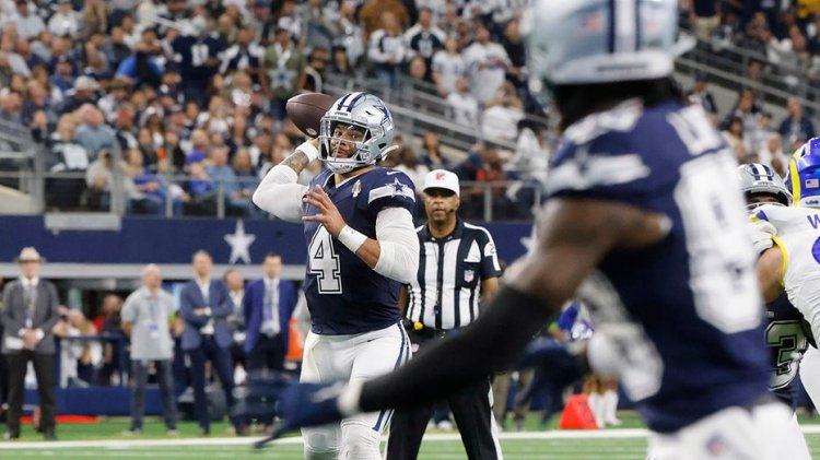 Kovboylar, Dak Prescott'un dört gol atışı ve DaRon Bland'ın NFL lideri müdahalesiyle Rams'ı bozguna uğrattı