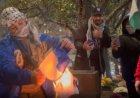 Filistin yanlısı gösterici New York'taki protestoda İsrail bayrağını ateşe verdi ve üzerine bastı