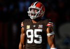 Browns'tan Myles Garrett, kendisini yine Steelers kaskıyla bulduğunda alarmları çalıştırıyor