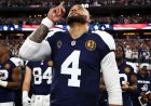 Kovboylar, Kurtuluş Ordusu'nun kazanından hindi bacaklarını çıkarıyor; Dak Prescott, Commanders'ı mağlup ederken 4 gol attı