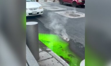 New Yorklular gizemli yeşil 'balçık'ın sokağa sızmasıyla çıldırdı: 'Ninja Turtles'