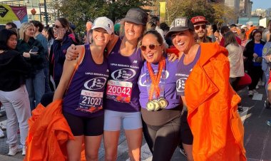 Arkadaşlar lupus tedavisi için koşuyor ve uzun süredir arkadaşı olan lupus hastası onuruna New York Maratonunu tamamlıyor