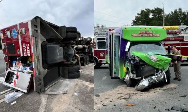 Florida yangın kurtarma aracı, çağrıya yanıt verirken otobüs ve kamyonla çarpıştı
