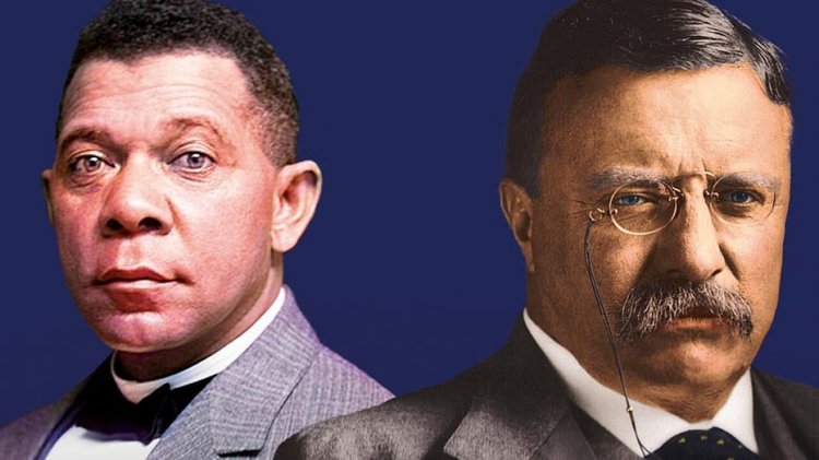 Simgeler Teddy Roosevelt ve Booker T. Washington ırksal eşitlik için nasıl bir yol açtı?