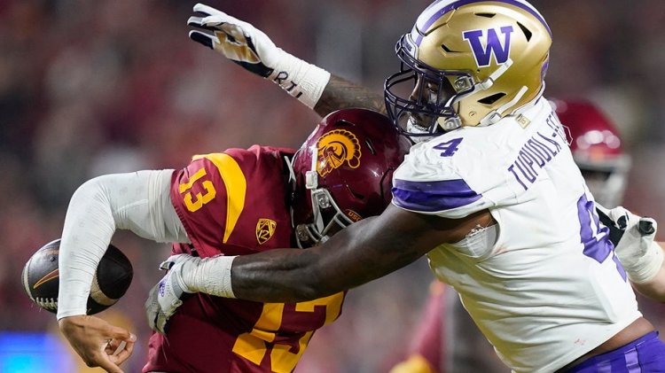 USC'den Caleb Williams, Truva atlarının Washington'a karşı yetersiz kalması nedeniyle ağladı