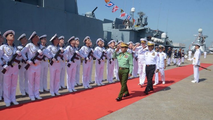 Rusya, askeri yönetimdeki Burma ile ortak deniz tatbikatı gerçekleştiriyor