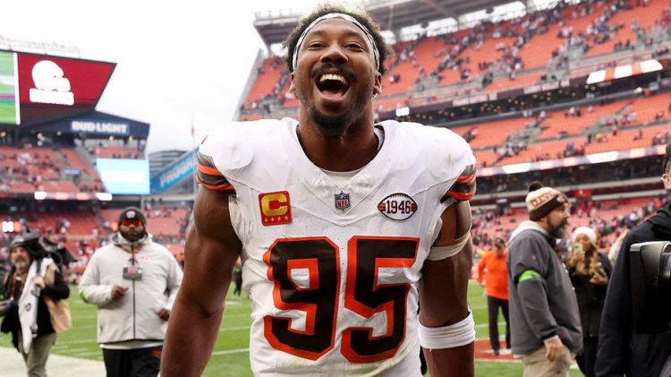 Browns yıldızı Myles Garrett, güçlü sezonun ortasında 'güçlerimin zirvesine' yaklaştığını söyledi