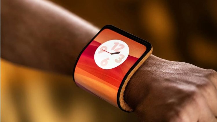 Bileğinizin etrafında bükülebilen ekrana sahip çılgın esnek telefon