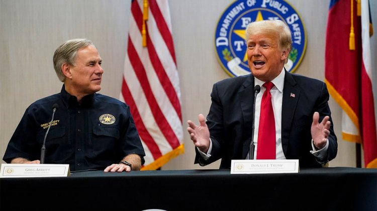 Teksas Valisi Abbott, Pazar günü ABD-Meksika sınırı yakınında bir araya geldiklerinde Trump'ı 2024 GOP adaylığı için destekleyecek