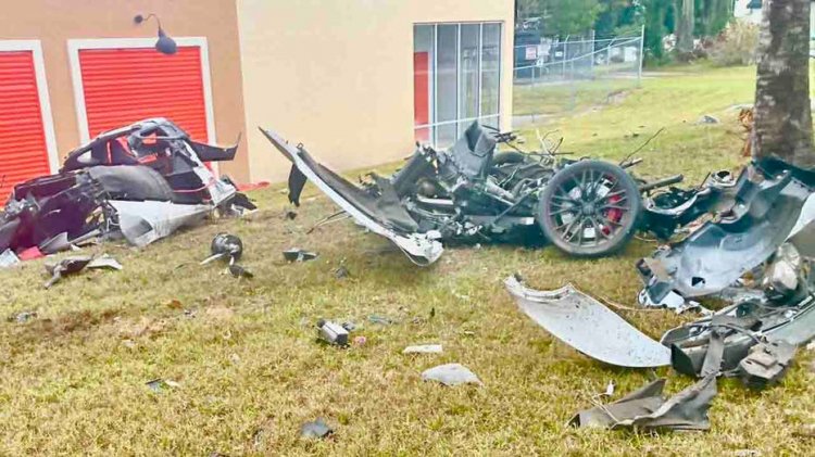 Yetkililer, Corvette'in şüpheli sokak yarışı kazası sırasında 'parçalara' ayrılmasından sonra Florida sürücüsünün yaralandığını söyledi