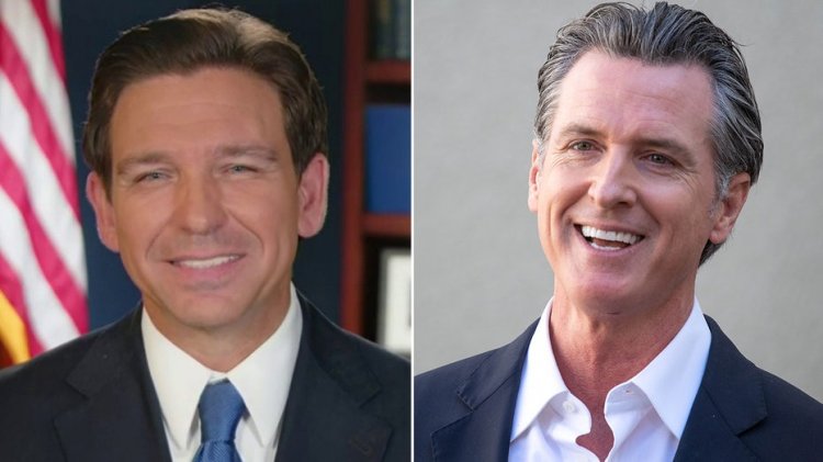 Kaliforniyalı 'mülteciler', 'Hannity' tartışması öncesinde DeSantis basın toplantısında Newsom'a saldıracak