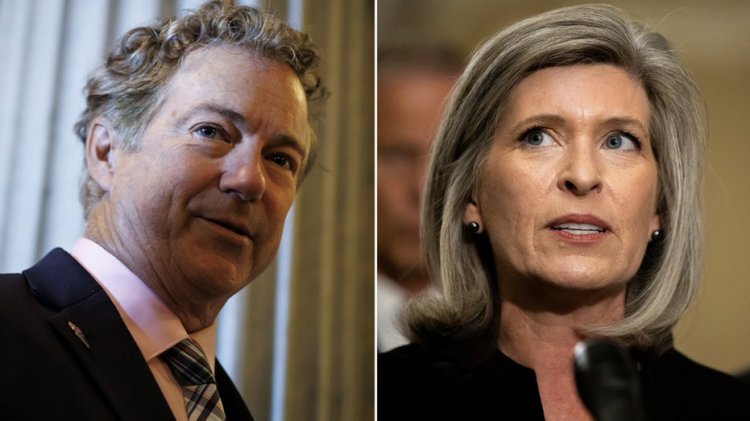 Senatör Rand Paul, Joni Ernst'i boğarken Heimlich manevrası yapıyor