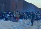 Çarpıcı görüntüler Arizona sınırının dünyanın dört bir yanından gelen büyük miktarda yetişkin erkek göçmen tarafından istila edildiğini gösteriyor