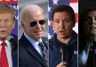 Biden, GOP'un dördüncü başkanlık tartışması öncesinde dev reklam panolarıyla DeSantis, Haley ve Trump'ı trollüyor