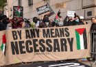 Columbia öğrencileri, okulun kapatıldığını iddia etmesine rağmen Hamas katliamını haklı çıkarmak için 'öğretmeye' devam ediyor