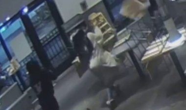 Maryland'deki Chipotle müşterileri personele yemek ve sandalye fırlatırken yakalandı