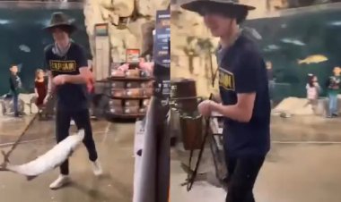 Floridalı adam Bass Pro Shops göletinde balık tutmaya gitti, 50 kiloluk canlı tarponla kaçtı