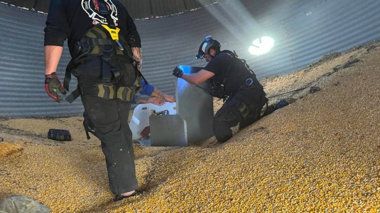 Mısır tahıl ambarında 'yüzde 90 mahsur kalan' Tennessee'li adam kurtarıldı