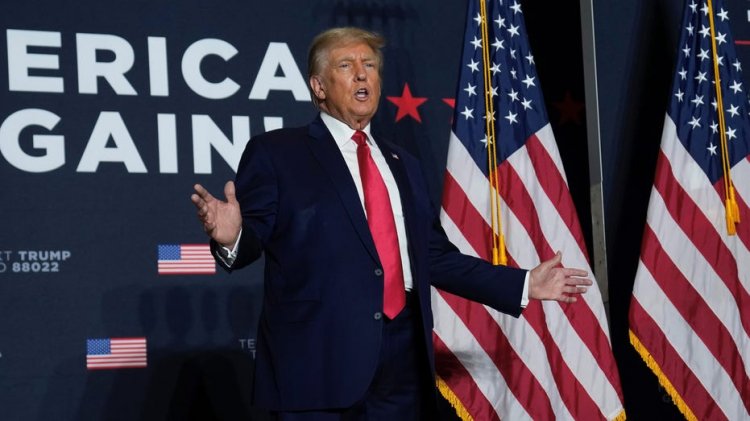 Trump, Iowa'daki toplantı mitinginde göçmen krizine dikkat çekti ve dünyayı barış içinde ve güvende tutacağını söyledi