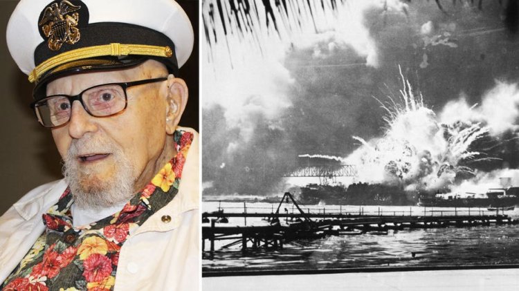 2. Dünya Savaşı gazisi (103), Japonya'nın şehit yoldaşlarını onurlandırmak için düzenlediği saldırıdan 82 yıl sonra Pearl Harbor'a geri döndü
