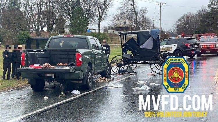 Maryland'de kamyonet ile at arabasının çarpışması sonucu 2 kişi yaralandı