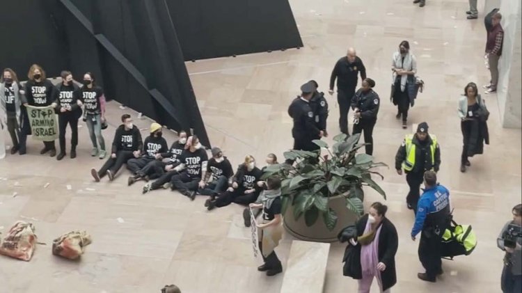 Kongre Binası'nda Kaos: Senato ofis binasında 40'tan fazla Filistin yanlısı protestocu tutuklandı: polis