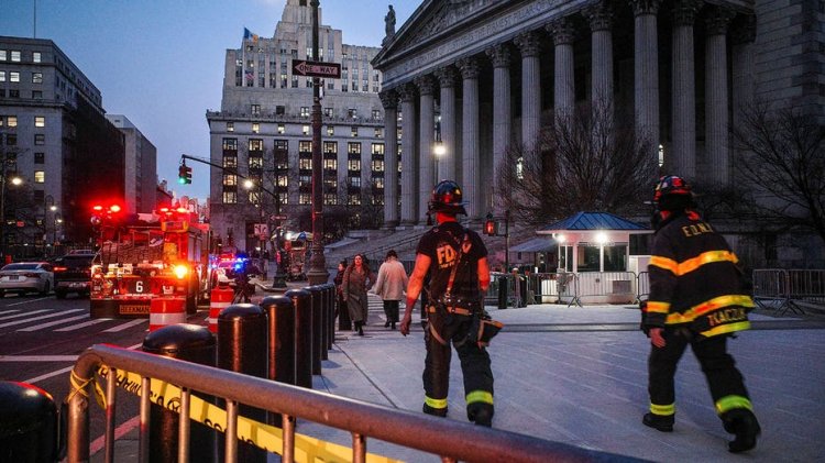 Trump'ın davadaki ifadesinin ardından New York adliyesi kundaklama nedeniyle boşaltıldı