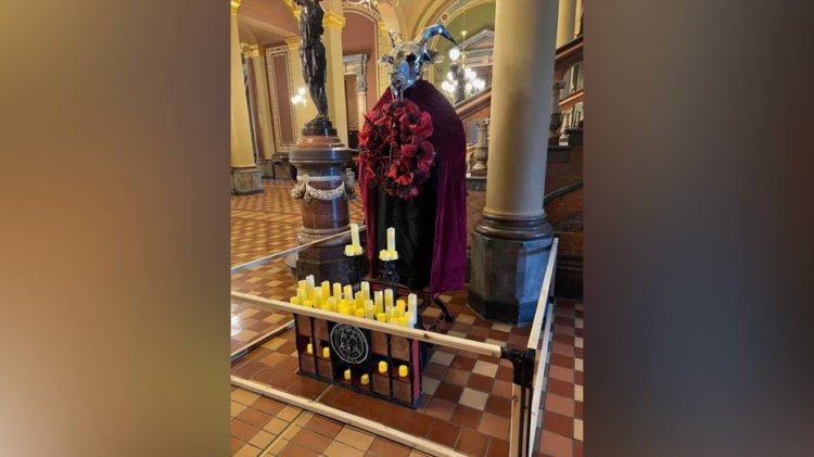 Iowa Eyaleti Meclis Binası'ndaki şeytani gösteri imha edildi, bir kişi suçlandı: yetkililer