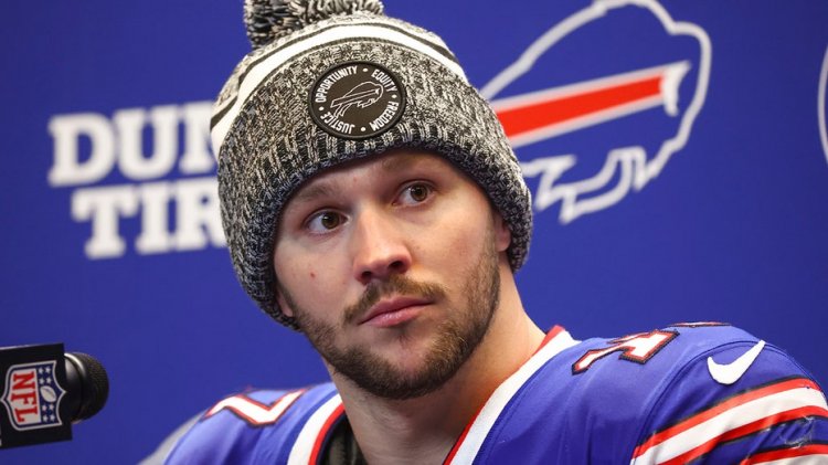 Bills'den Josh Allen, takımın baskın galibiyetindeki zayıf pas performansını mükemmel bir şekilde özetliyor