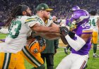 Packers'tan Aaron Jones, Vikings'le maç sonrası kavga sırasında yüzüne vurdu