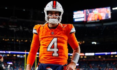Broncos'tan Jarrett Stidham ve eşi Kennedy, QB'nin NFL başlangıç oyuncusu olarak kazandığı ilk galibiyeti anıyor: 'Şimdi kutlama zamanı'