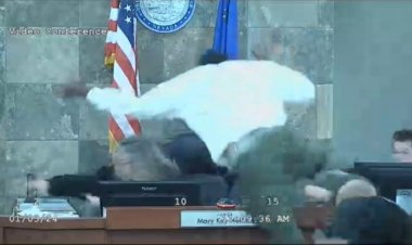 Nevada'da viral bir videoda Clark County yargıcına saldırırken görülen adam 4 yıla kadar hapis cezasına çarptırıldı