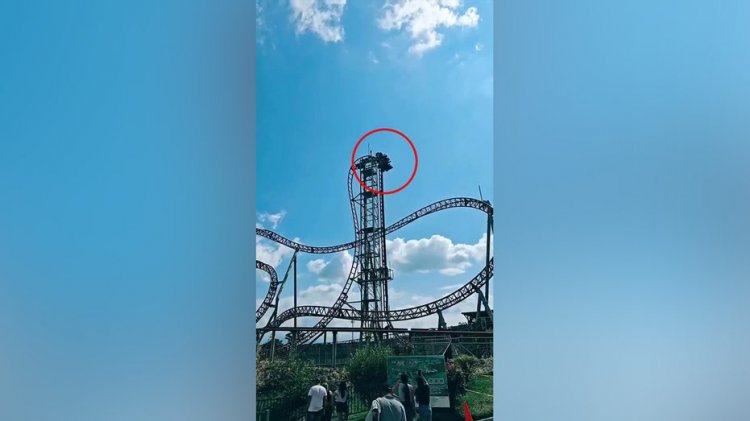 Hız treni sürücüleri, sürüş bozulunca 30 metre havada kaldı: video