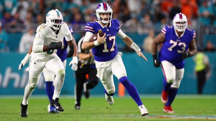 Bills, Dolphins'e karşı 2 numaralı seribaşı olan AFC East'i kazanmak için ikinci yarıda hücuma geçti